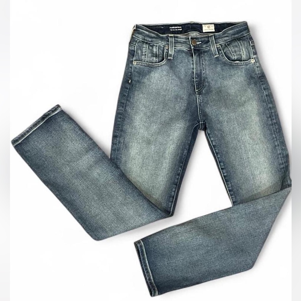 AG Jeans Mari Paneled High Rise Slim Straight Size 27R